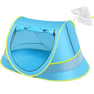 JungleDove Portable Kids Beach Tent with Sun Hat, Pop-Up Sun Shade for Boys and Girls, Perfect for Summer Camping and Beach Trips Outdoor Fun