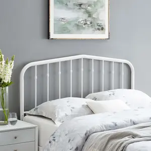 Modway Lennon Queen Metal Headboard in White