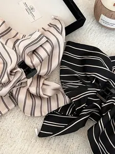 Korean fabric pearl water droplet square scarf headband, casual, easy to match, ponytail, fashionable women's accessory, suitable for all occasions, durable and comfortable design