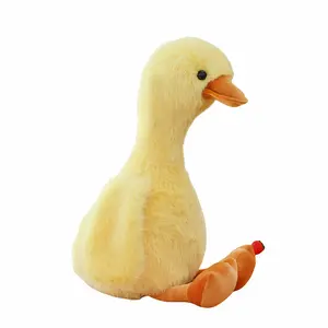 Cute little duck toy, big yellow duck plush doll, black duck sleeping pillow, children's doll machine toy, cloth doll