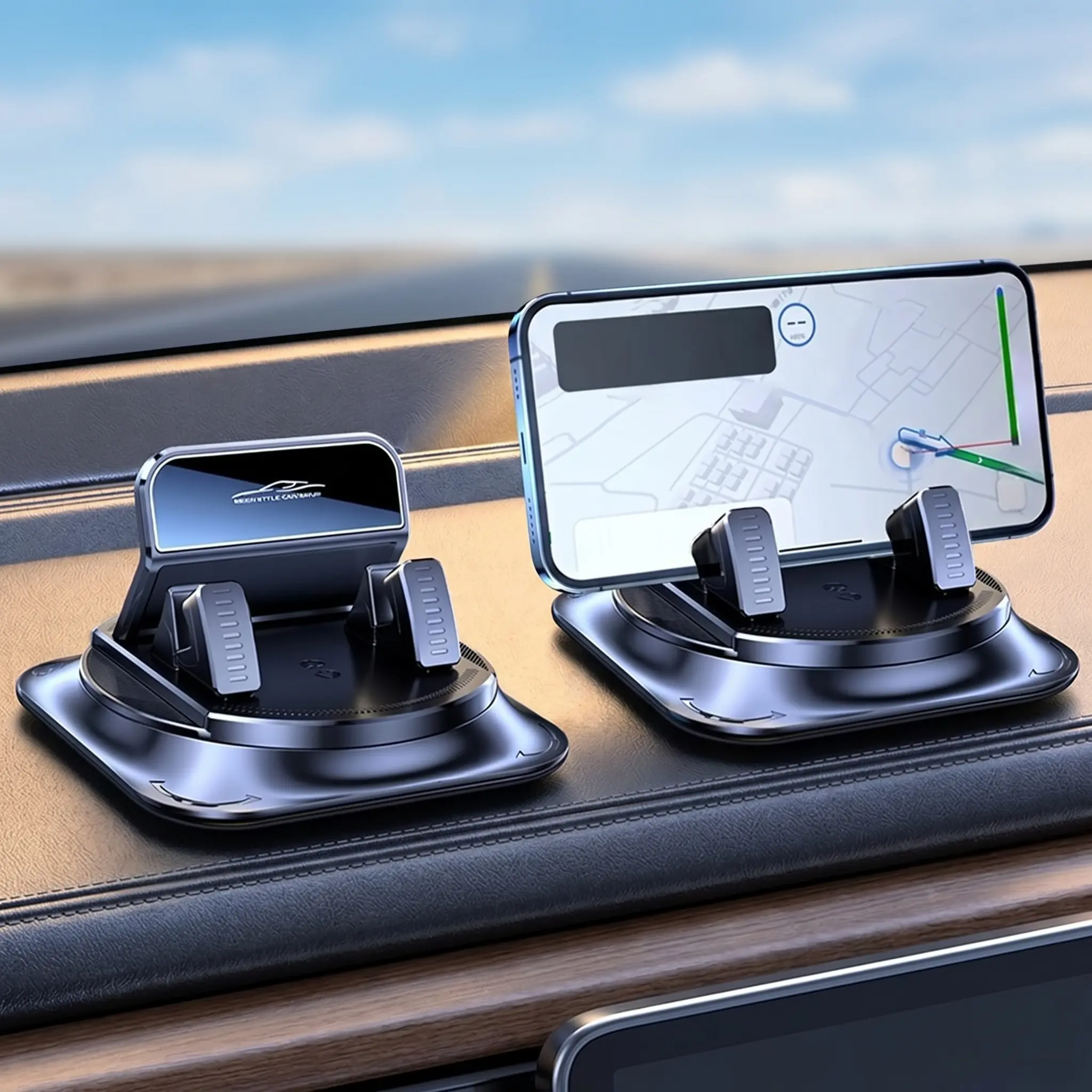 Father’s Day Gift – Car Phone Holder (Mounts & Holders for Car), 360° Rotating Dashboard Mount with Strong Suction Cup Non-Slip Stand, Adjustable Horizontal/Vertical Angles for Safe Navigation, Compatible with Most Mobile Phones, Phone Holder For Car, Mou