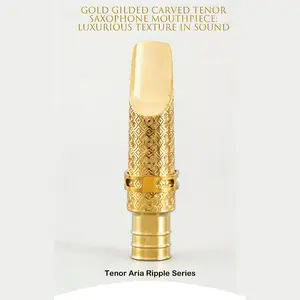 A Metal Mouthpiece for Jazz tenor Saxophone That Offers a And Vibrant Sound, Effortless Playability,  This High-End Tenor Saxophone Mouthpiece Features a Lavish Golden Plating And a Refined Texture. Complete Nickel Plated Trumpet Set Keyboard Accordion ph