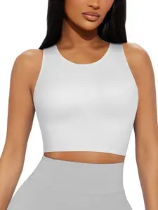 Women's Seamless Short Vest Shapewear Top, Soft High Elasticity Comfortable Fashion Undergarment, Slimming Control Bodysuit Underwear