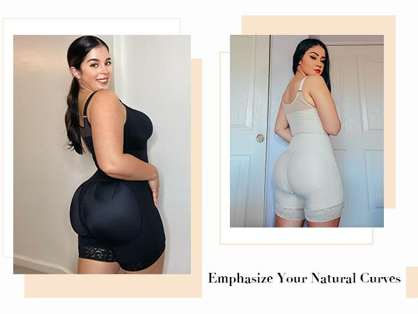 Women’s YIANNA Fajas Colombianas shapewear  Tummy Control Butt Lifter Shaper with Zipper Crotch detachable shoulder strap Womenswear