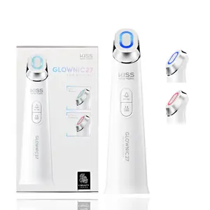 KISS New York Glownic27 Microcurrent Facial Device Cordless Electroporation Skin Booster for Absorption Firming & Radiance Enhancement