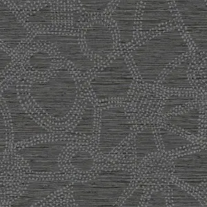 Nikki Chu Amhara Peel and Stick Wallpaper Black/Gray