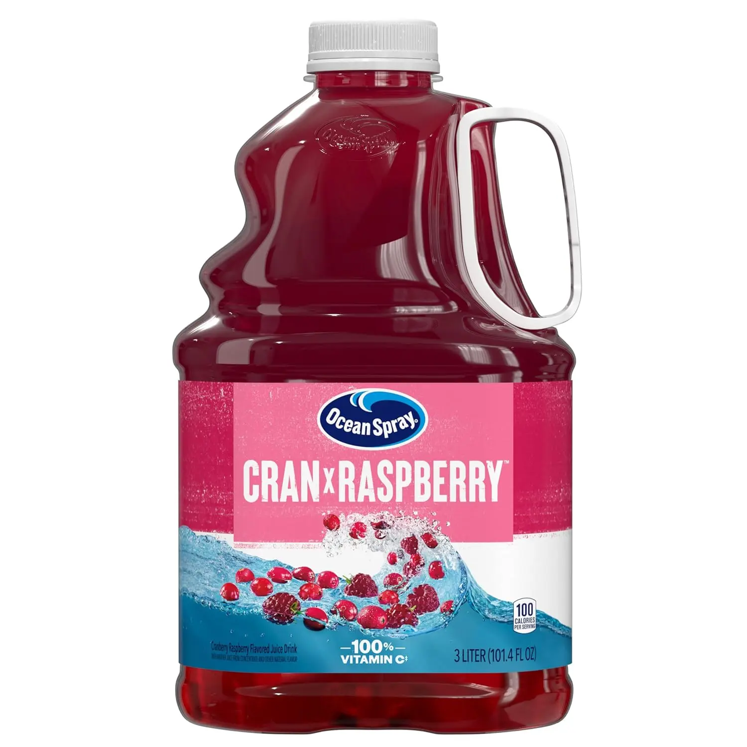Ocean Spray Cran-Raspberry Cranberry Raspberry Juice Drink, 101.4 Fl Oz Bottle