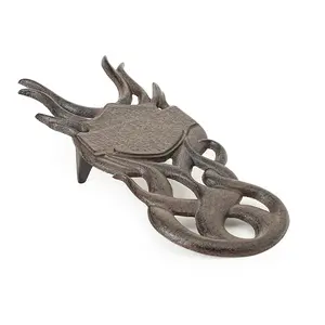 Sungmor Cast Iron Octopus Statue Boot Jack, Vintage Heavy Duty Boot Puller, Cowboy Boot Remover Helper, Rustic Shoe Jack Remover for Work Boots, Garden Boots, Home and Garden Decor Statue
