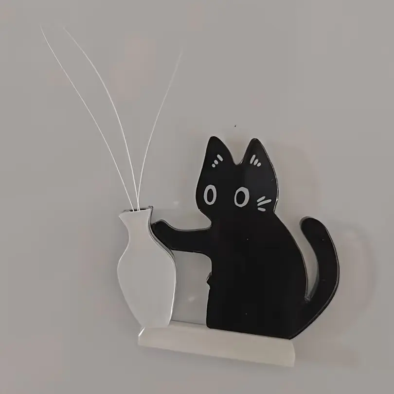 1pc/2pcs Cat Whisker Fridge Magnet Keepsake Home Decor, Decoration, A Memorial for Cat Owners to Store Their Pet's Fur and Whiskers, Perfect as a Tribute Gift for Those Mourning the Loss of Their Feline Companion, Refrigerator Magnets