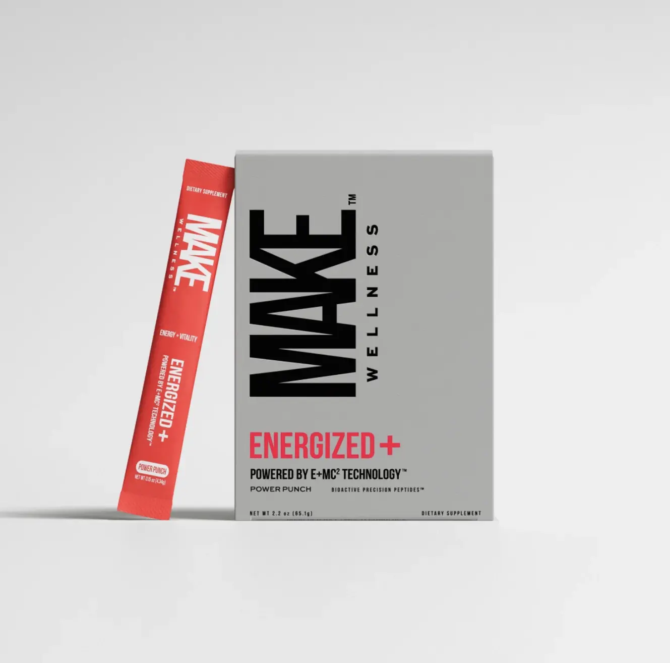 MAKE Wellness Energized+ Power Punch Dietary Supplement 2.3 oz E-MC Technology