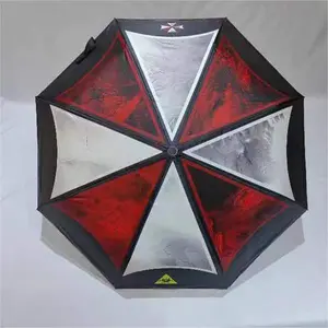 Resident Evil automatic 8 bone umbrella UV rain Umbrella company. Automatic Windproof Reverse Folding Umbrella retractable  umbrella