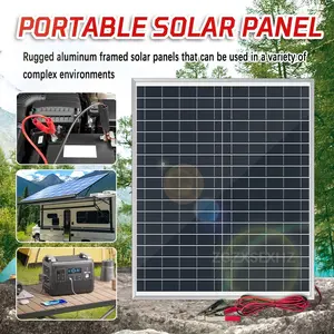 20W Solar Panel Lightweight and portable for outdoor, camping, RV, rooftop, farm, emergency power