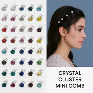 Crystal Cluster Mini Comb