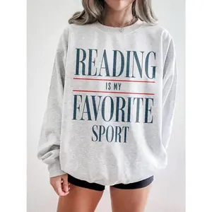 Reading is my favorite sport Sweatshirt, Vintage Reading Sweatshirt, Book lover gift, Bookish shirt, Bookworm, Reader Gift, Book crewneck