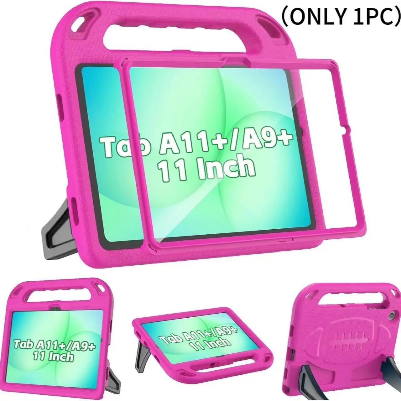 for Samsung Galaxy Tab A11+ Plus /A9+ Plus 11-Inch Tablet Case, Includes Screen Protector, Shockproof Lightweight Handheld Stand Handle, Tablet Protective Cover, Tablet Covers, Tablet Accessories