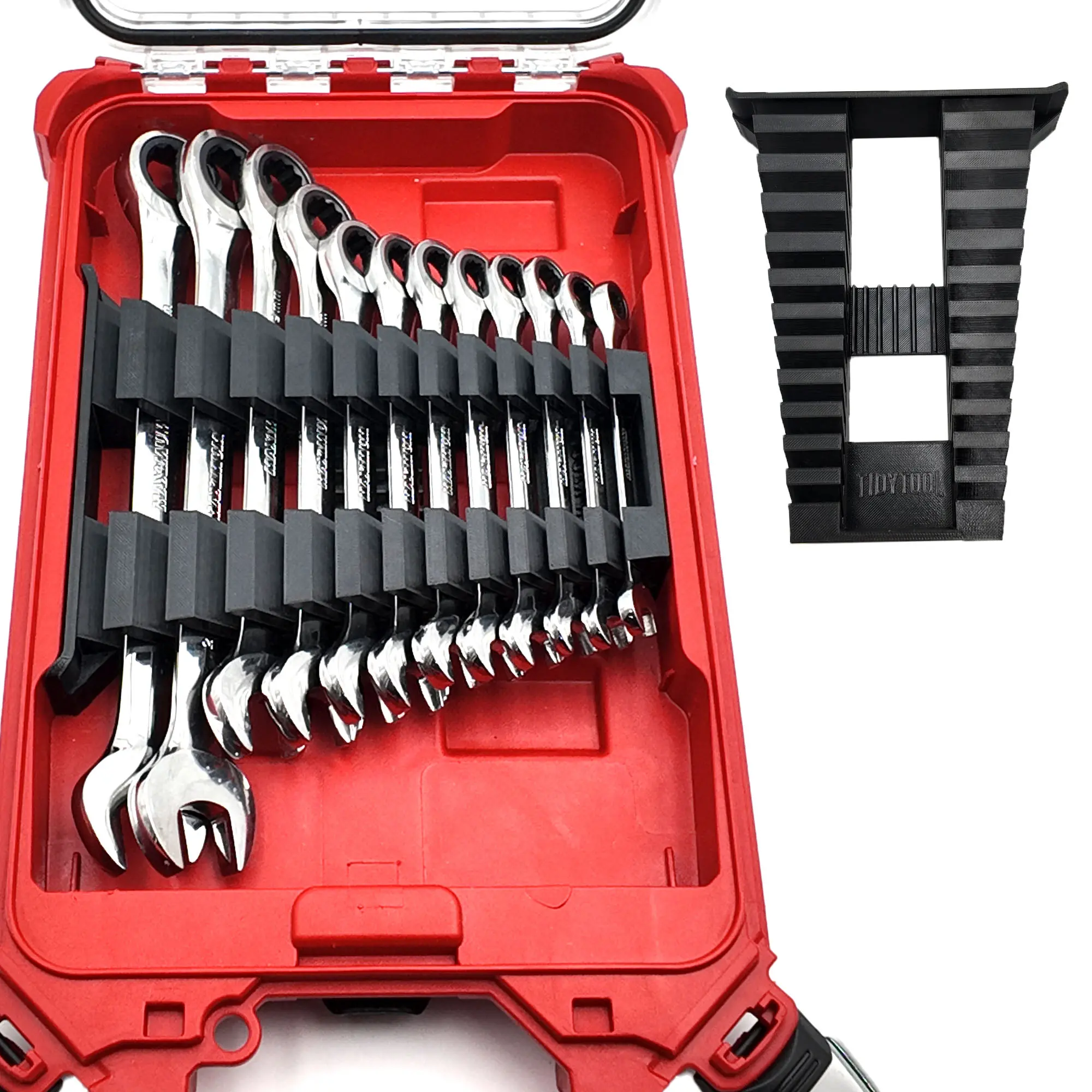 18-Wrench Organizer Insert Compatible with Milwaukee PACKOUT Compact Organizer 48-22-8435