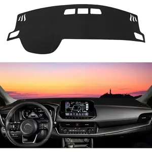 Dashboard Cover Mat Custom Fit for Nissan Rogue 2021-2024 Nonslip Dash Mat, Black, No Glare, Not for Nissan Rogue