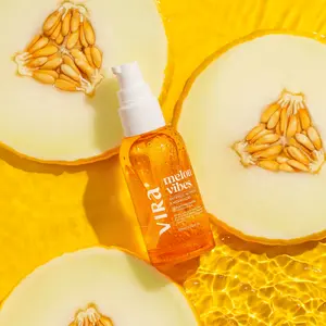 VIRA Melon Vibes Finishing Hair Serum | Instant Shine  Anti-Frizz / Hydrating Glow  Lightweight Leave-In with Melon Scent | UV Protection | Vegan, Sulfate & Paraben-Free | 60ml / 2 fl oz