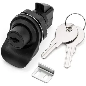 2PCS Push Button Lock Glove Box Latch Plastic Push to Close Latch for Golf Cart Motorcycle Marine Boat Tool Box Glovebox