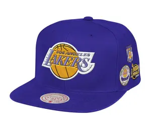 Mitchell & Ness Los Angeles Lakers HWC Finals Men Snapback Hat Purple/Blue
