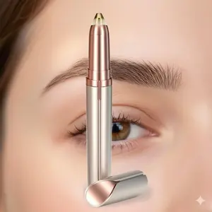 Mini Electric Eyebrow Trimmer for Women, Facial Hair Removal Set, Pain-Free Operation, Portable Lip Grooming Pen, Eyebrow Shaper, Washable, Low Noise, Eyebrow Products