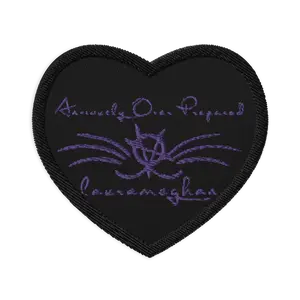 laurameghan logo heart Embroidered patches