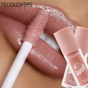 1PCMirror Jelly Moisturizing Lip Gloss Waterproof Luxurious Long Lasting Makeup Sexy Plump Liquid Lipstick Non-stick Cup Lip Balm Plumping Lips
