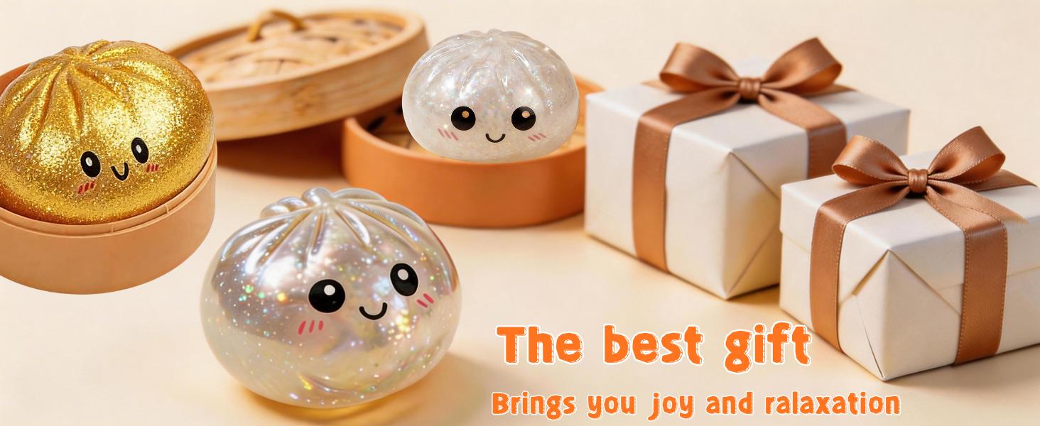 2026 New Glitter Dumpling Squishy - Squishy Dumpling Toy Glitter for Stress Relief, Dumplings Toy for Everyone (White) 2026 New Glitter Dumpling Squishy - Squishy Dumpling Toy Glitter for Stress Relief, Dumplings Toy for Everyone (White)