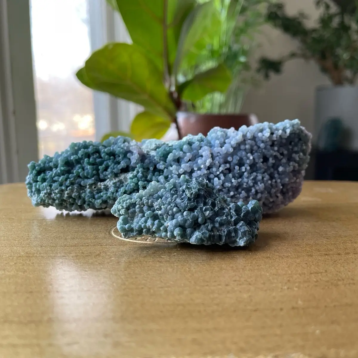 2pc Grape Agate Crystal Cluster
