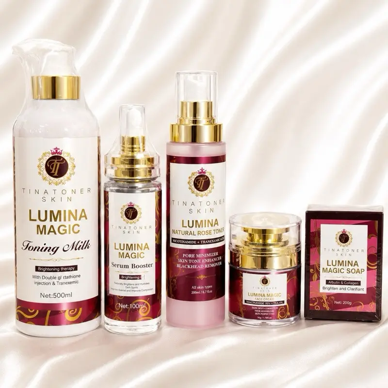 TTONE Lumina Magic Complete Skincare Set - Cleanse, Hydrate, Glow with Lightweight Lotion, Hydrating Cream for Radiant Skin