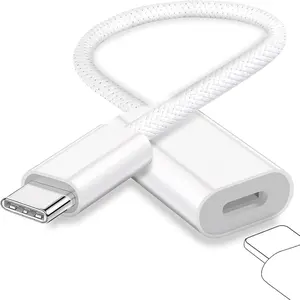 USB-C to Lightning Headphone Adapter Charger, Supports Charging & Data Transfer, Compatible with Smartphone, iPhone/iPad Pro/air Series (no Gaming Handhelds)