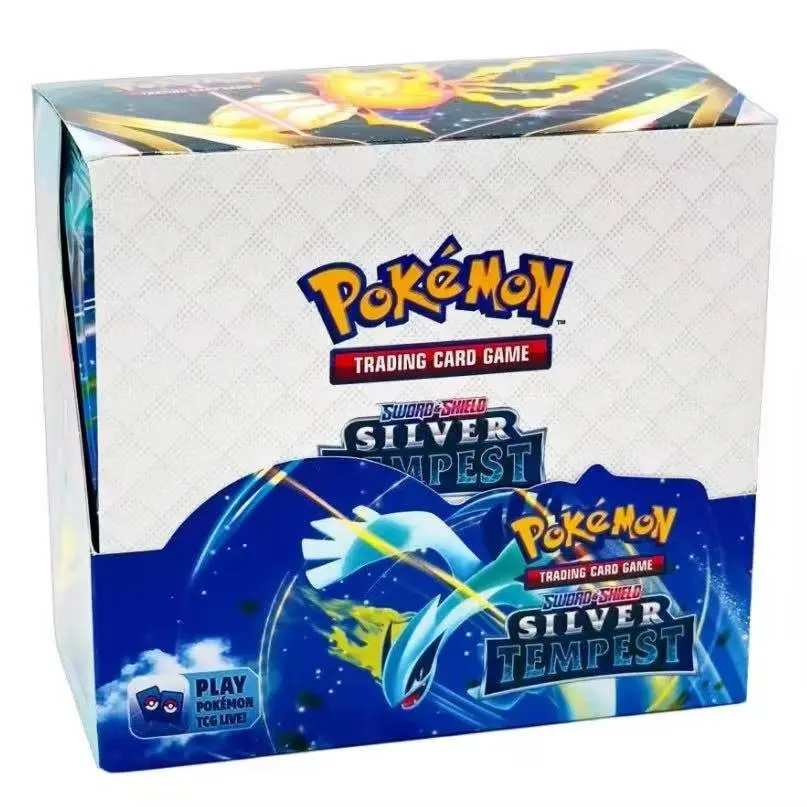 English Silver Tempest (360 cards) Pokémon Trading Card Game Sword & Shield and Classic Series Evolutions (including powered-up cards) — Blind-box expansion packs