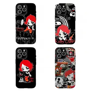 Red Hair Ru6y Gloom Phone Case,Whimsical Cartoon Vib,Tough phone case,for iPhone 17 16 15 14 13 12 11 8 7 Plus Pro Max/X/XS/XR and for Samsung S21 S22 S23 S24 S25 S26 Fe/Plus/Ultra,The Best Gift for Yourself, Partner,Friends, and Family, Phone Accessories