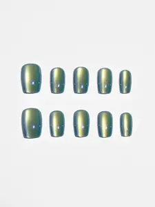 Aura Nails Aurora Tide Squoval Press-On Nails - 10 Pc Set