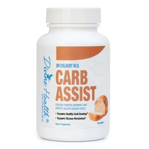Dr. Colbert, MD Carb Assist | by Divine Health | Berberine | Alpha Lipoic Acid | Chromium | 60 Capsules