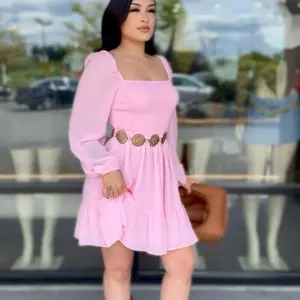 Women's Long Sleeve Ruffle Dress for All Occasions - Womenswear