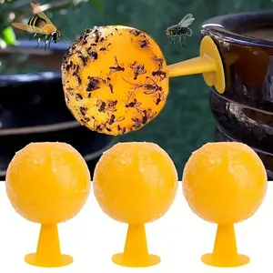 3pcs High-Quality Fly Trap, Fruit Fly Traps, Indoor Fruit and Insect Catcher Ball, No Power Needed, Perfect for Garden and Lawn, Travel Essential
