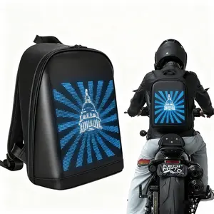 Eye - Catching Outdoor Travel Backpack With LED Editable Screen, App - Controlled LED Laptop Backpack, Waterproof, Suitable For Travel & Motorcycle Use, Unique Gift