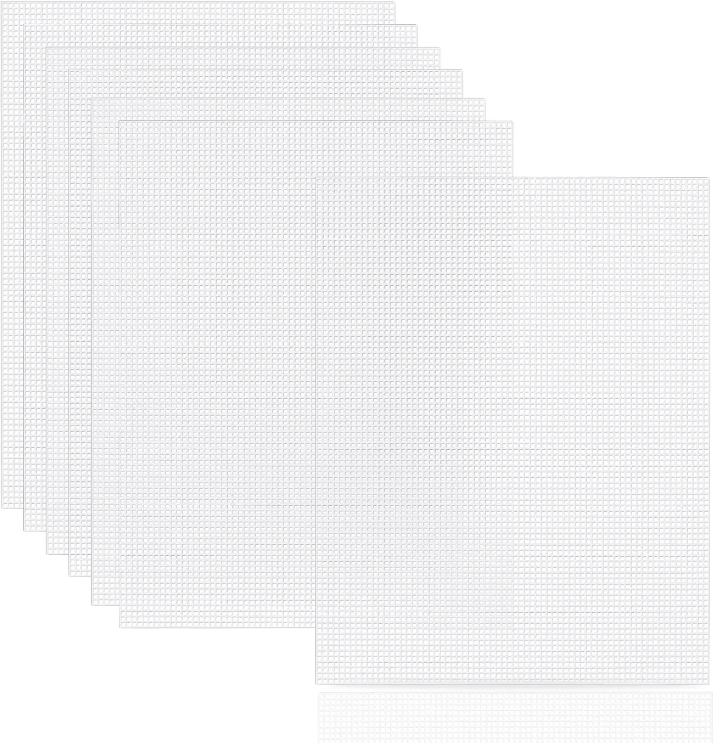 7-Piece Plastic Canvas Sheets, 10.5" x 13.5"