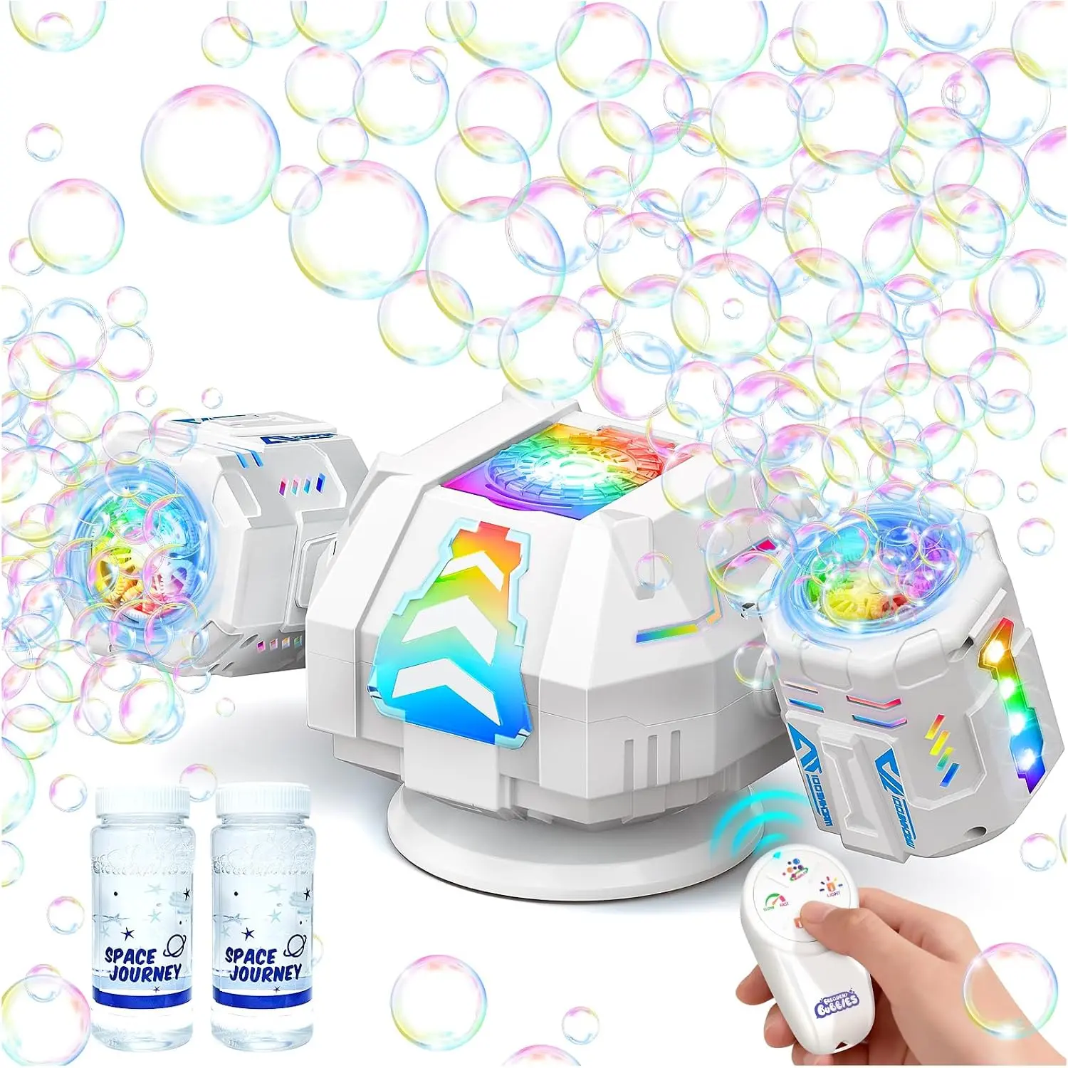 Rechargeable Bubble Machine for Kids,Big Automatic Bubble Maker for Parties