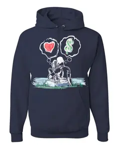 Guy Benson Collection Love Vs Money Hoodie -Navy Blue