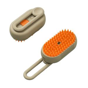 SoothePaws 4-in-1 Pet Steam Brush for Cats & Dogs | Anti-Static Grooming & Hair Removal | Massage + Mist Cleaning + Spray Comb | Reduce Shedding & Flying Hair | Easy Clean Silicone Design | Works for All Coat Types