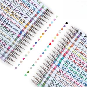 3d acrylic gel pen, 1 box quick-drying ink gel pen, graffiti painting set, colorful marker pen for greeting cards, fill in colors, outline, art supplies, diy crafts