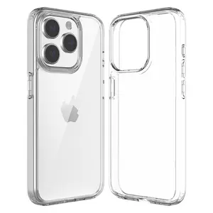 Transparent Silicone Case for IPhone 16 Pro Ip16 16pro 15 Pro Max Fundas Luxury Ultra Thin Case for IPhone 14 Plus 13 12 11 Pro Max