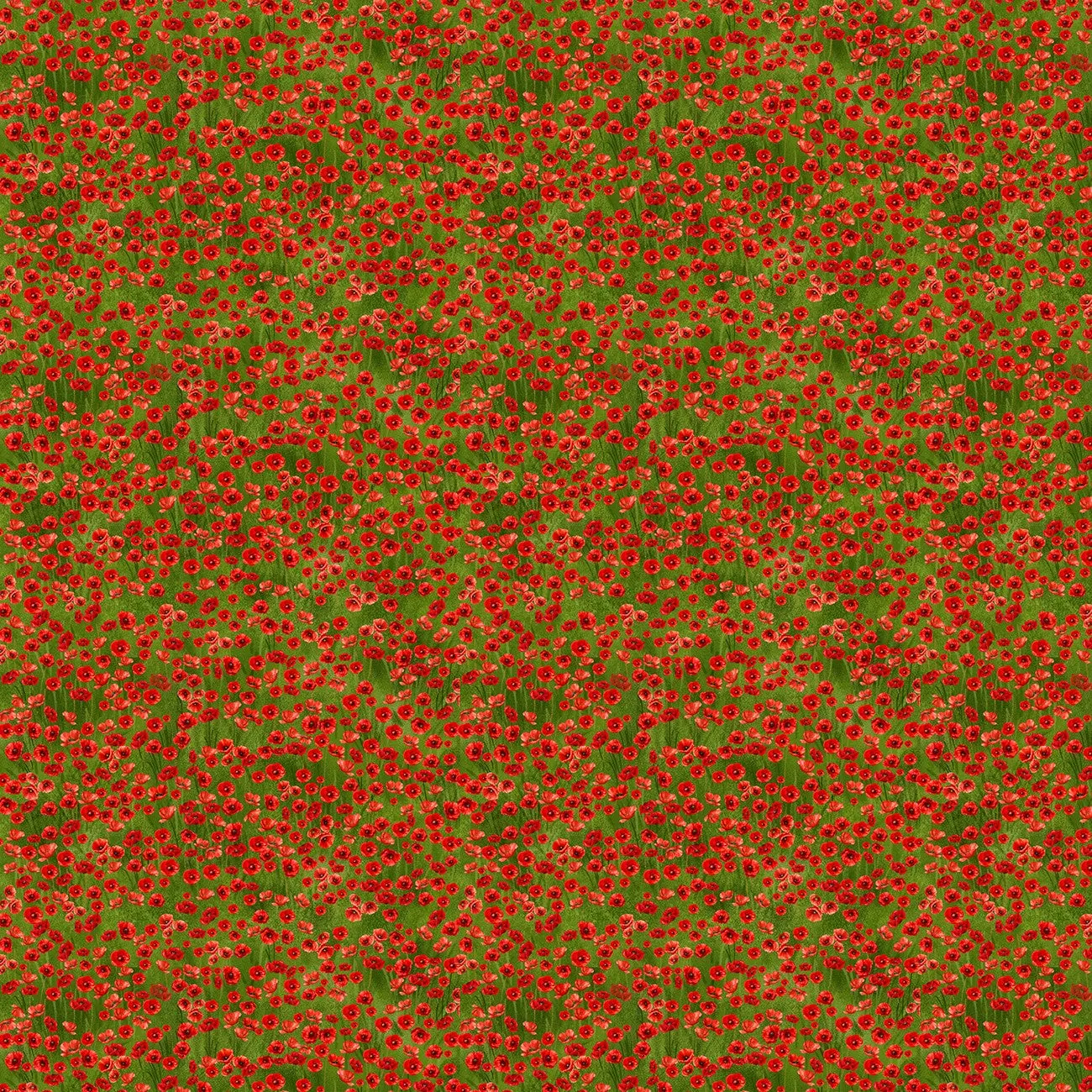 Fabric Timeless Treasures Green Tiny Poppies Poppy Passion by the Quarter Yard CD3811-GREEN