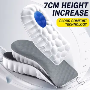 7-Layer Height-Increasing Insoles for Men & Women – Boost Your Height Instantly with 4D Cloud Cushioning, Shock-Absorbing Support, and Acupoint Massage for Sports, Running, and Everyday Shoes