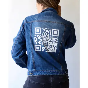 QR Code Jean Jacket (Actual Size of Hen Cage)