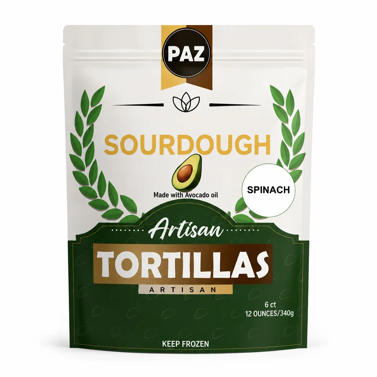 🥬Organic Spinach Artisan Sourdough Tortillas – Slow Fermented