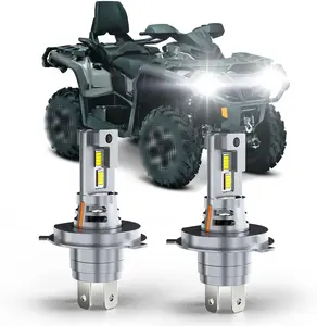 CHUSYYRAY H4 Light Bulbs Compatible with Can-Am Outlander Max 400 500 570 650 800 800R 450 Driving Light for Off Road, High Low Beam Halogen Replacement, 6000K 50W, Waterproof, Pack of 2