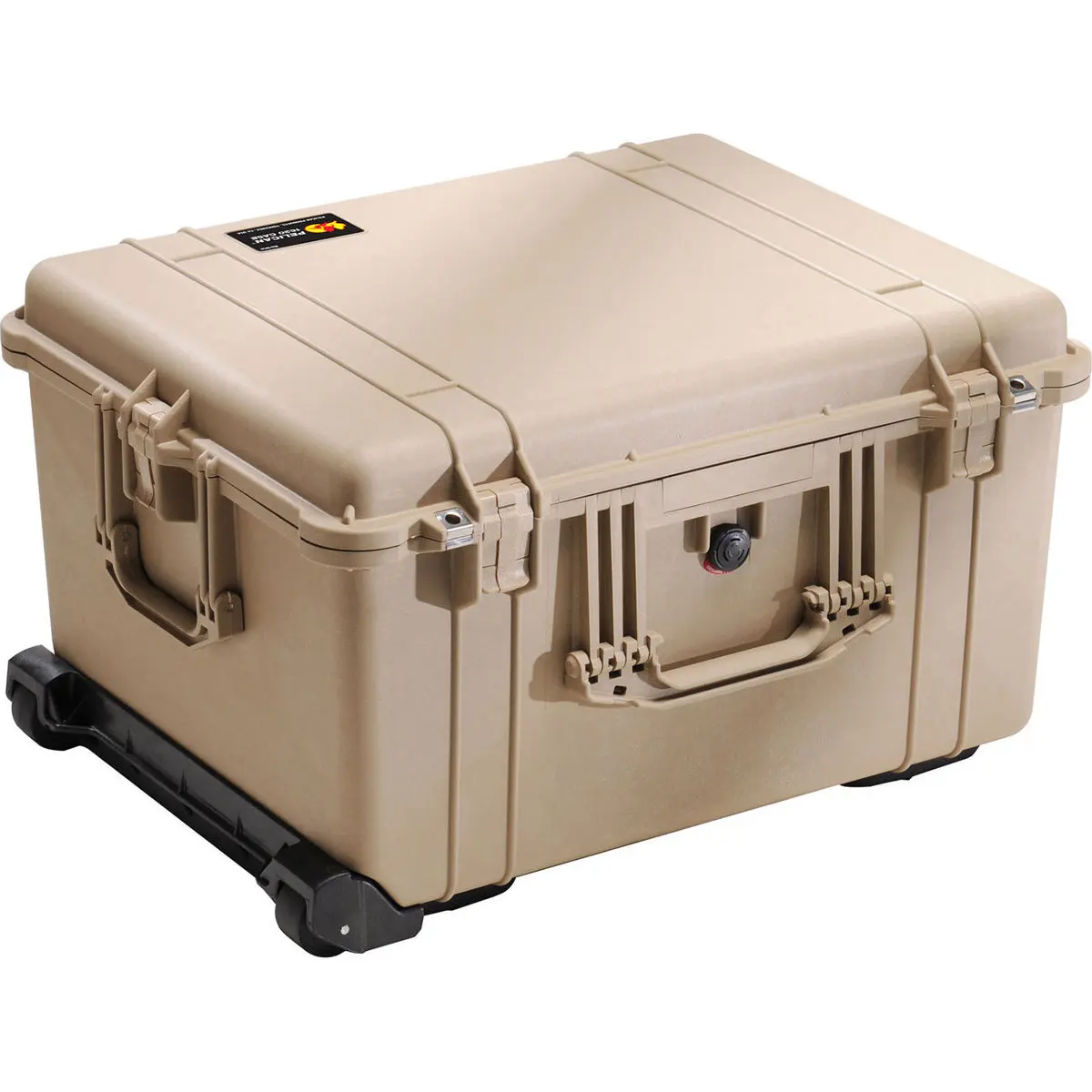 Pelican 1620 Protective Watertight Hard Case with Cubed Foam Interior, Luggage with Wheels for Photographers - Desert Tan